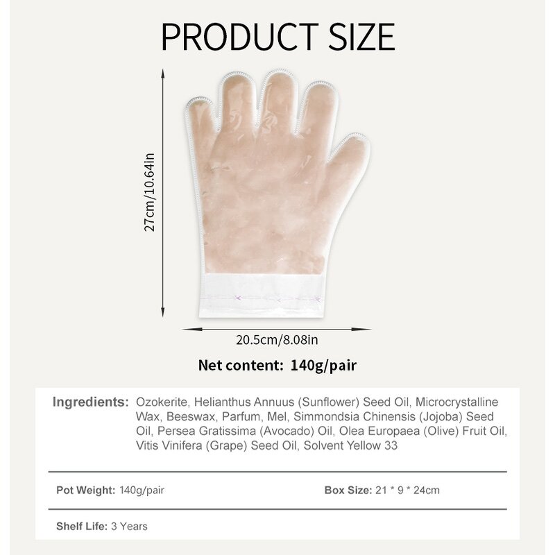 Paraffin Wax Hand Mask Manufacturer - Private Label Natural Aloe Vera