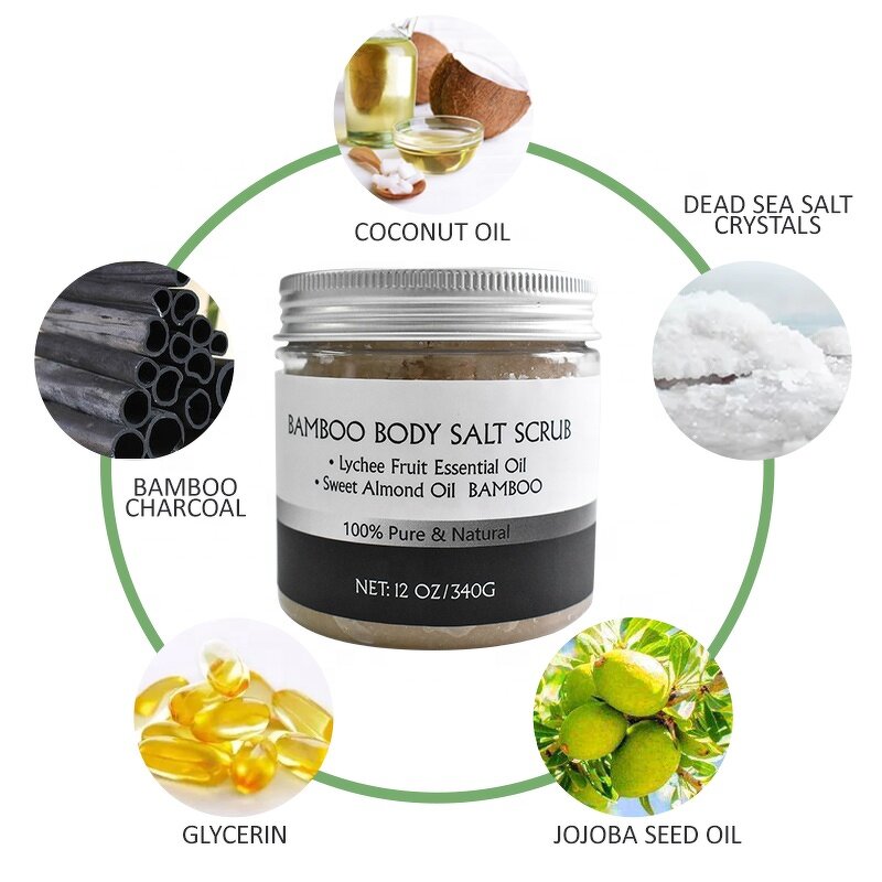 Salt Scrub Factory - Private Label Organic Whitening Bamboo Body