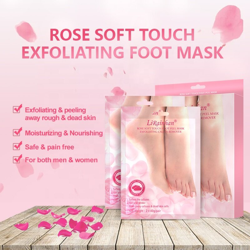 Foot Peel Mask Manufacturer - Custom Natural Organic Pink Rose