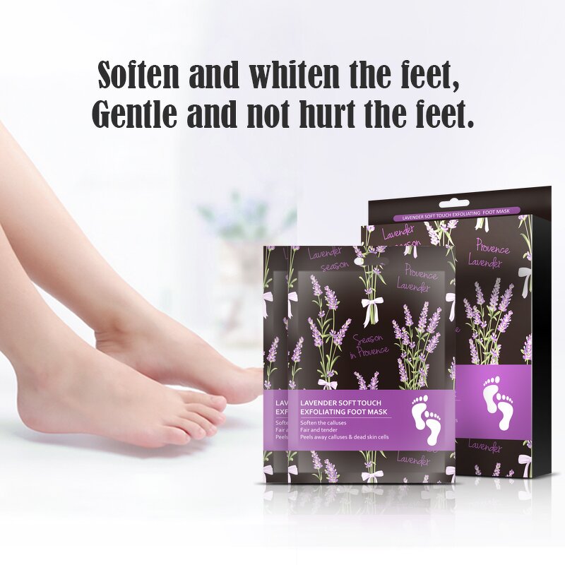 Foot Mask Supplier - Wholesale 40ml Pair Lavender Exfoliating