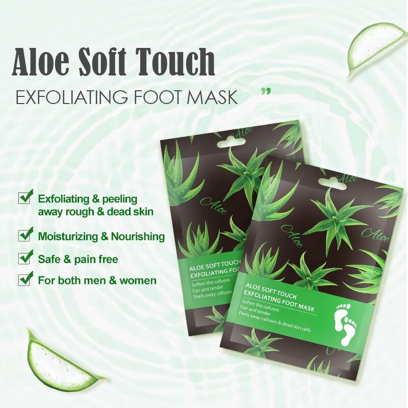Foot Peel Mask Manufacturer - Aloe Vera Natural Custom Private Label