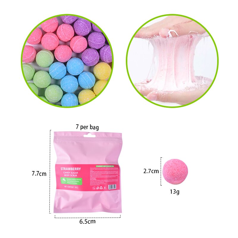 Sugar Scrub Balls Manufacturer - Customize Strawberry Candy Body Scrub