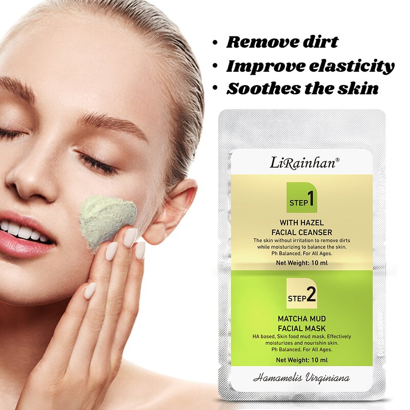 Facial Cleanser Supplier - Custom Witch Hazel Matcha Mud Mask