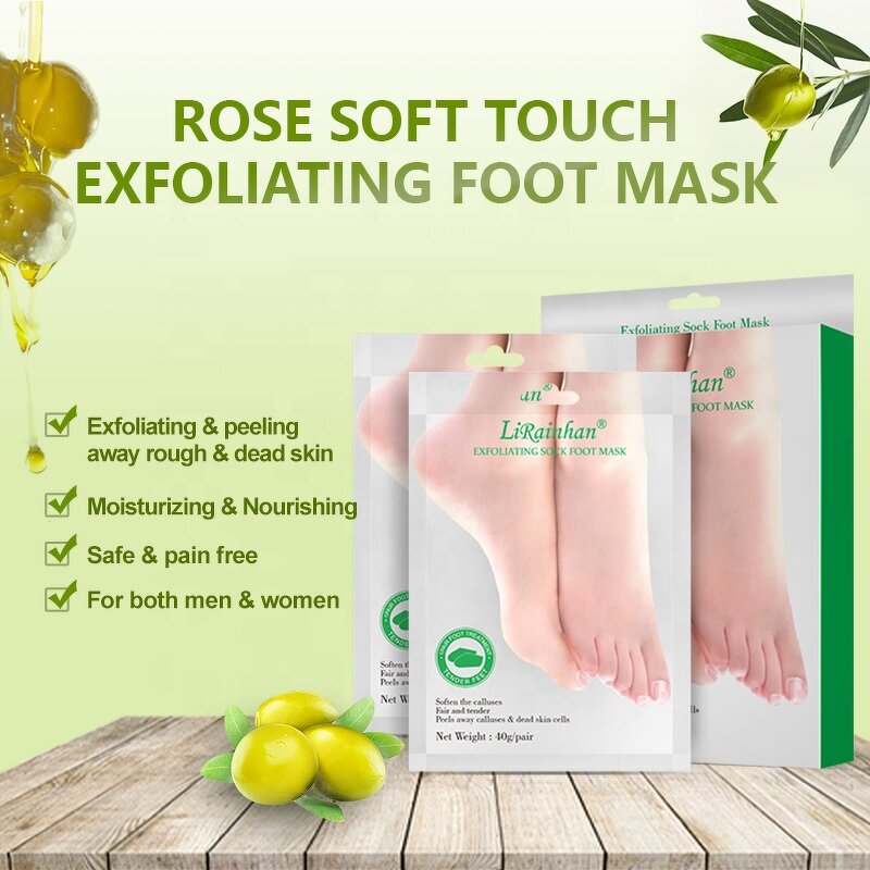 Foot Peel Mask Supplier - Olive Oil Private Label Nourishing Exfoliating
