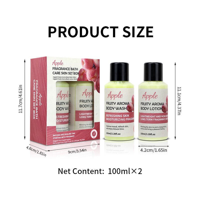 Body Wash Set Manufacturer - Apple Scented with Panthenol Centella