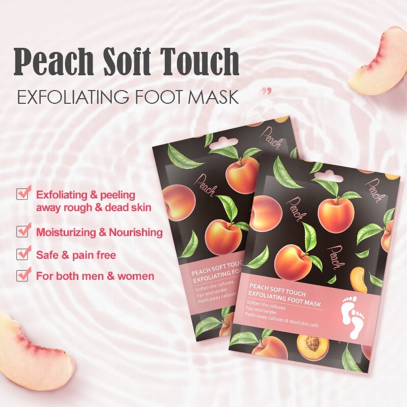 Foot Peel Mask Factory - Peach Natural Organic Custom Private Label