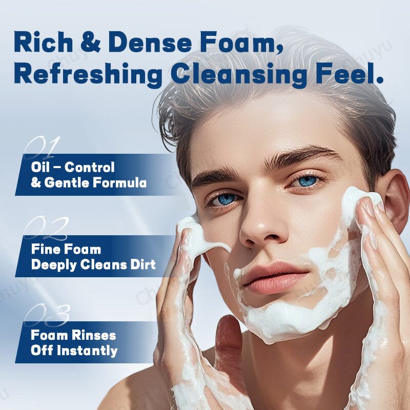Foaming Cleanser Manufacturer - Men's Exfoliating with Papaya Tremella