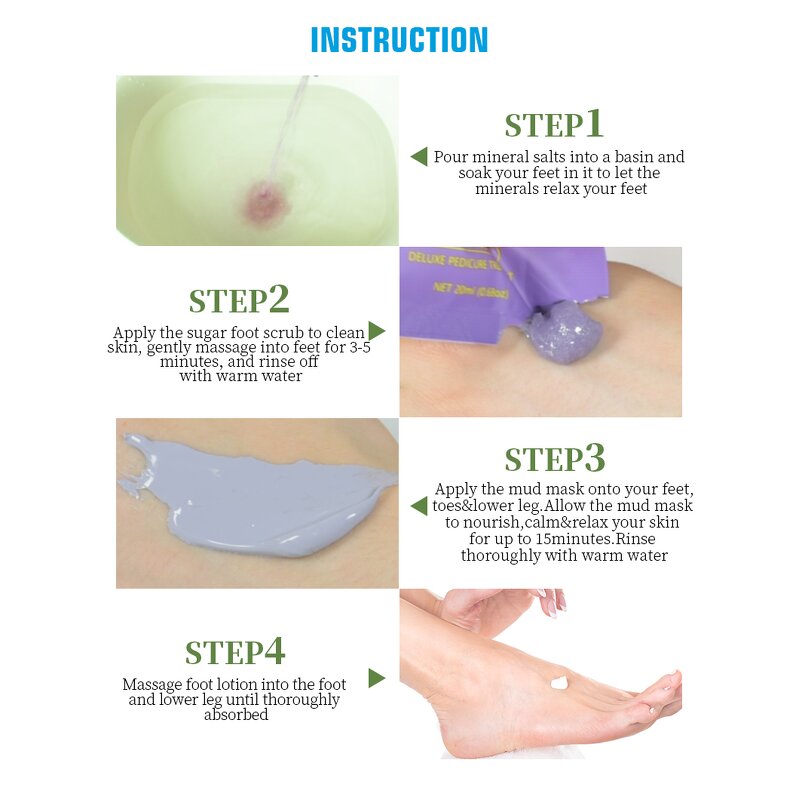 Pedicure Kit Manufacturer - Deluxe 4 Step Manicure Pedicure Set