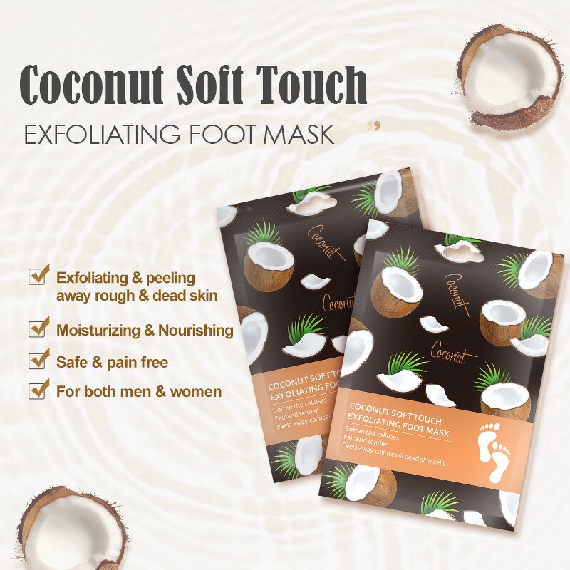 Foot Mask Manufacturer - Wholesale 40ml Pair Coconut Exfoliating