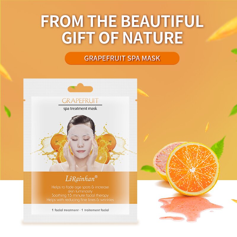 Facial Mask Factory - Grapefruit Fading Spots Brightening Mask