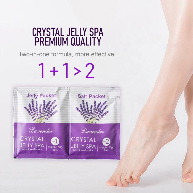 Foot Soak Jelly Supplier - Private Label Lavender Crystal Pedicure
