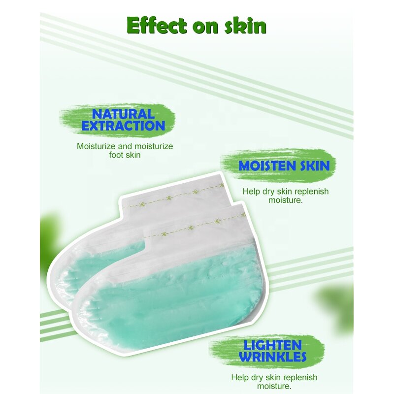 Paraffin Wax Foot Mask Supplier - Private Label Natural Aloe Vera
