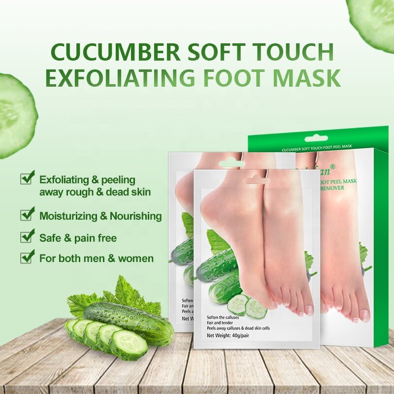 Foot Peel Mask Supplier - Custom Natural Organic Cucumber
