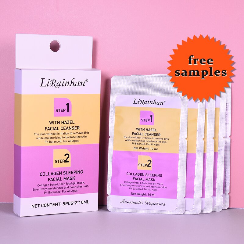 Facial Mask Set Supplier - 2 Steps with Witch Hazel Cleanser Collagen