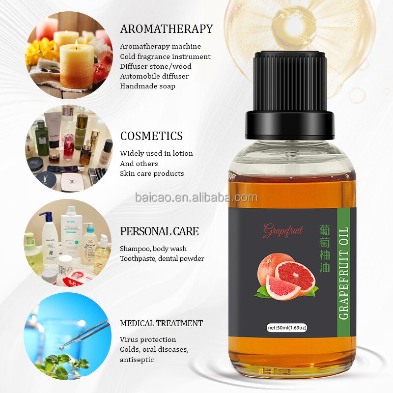 Grapefruit Essential Oil Supplier - Sweet Odor Food Grade Plant Extract for Beverage Flavoring
