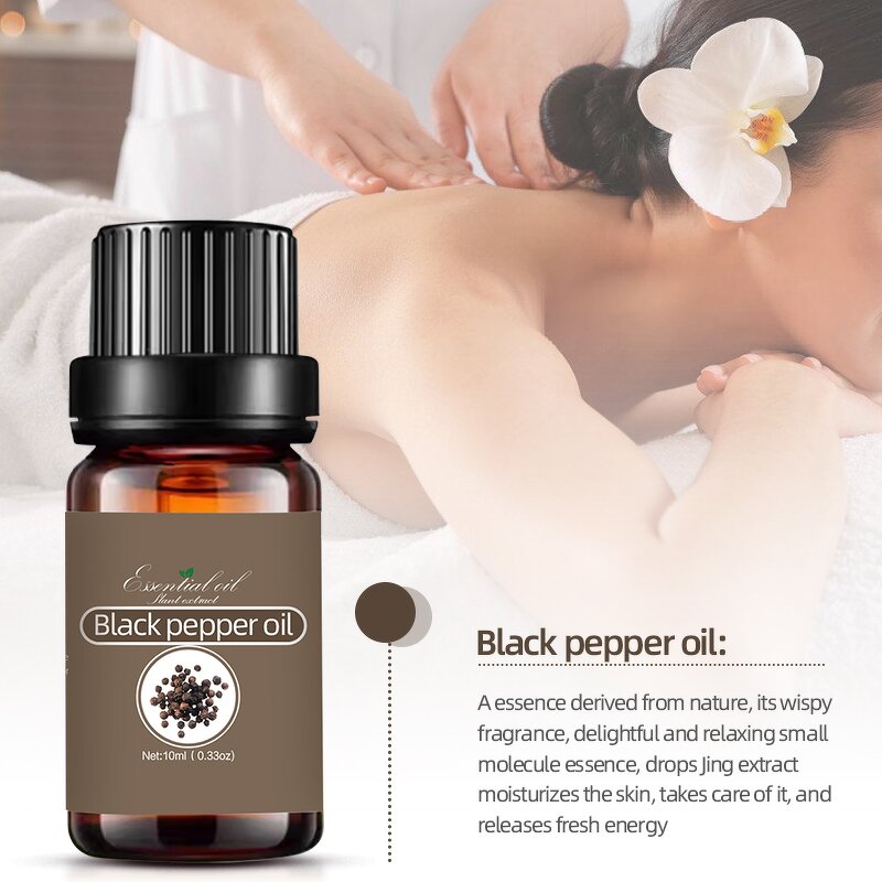 Black Pepper Essential Oil Factory - Warm and Spicy Steam Distillation Pure Plant Extract for Wellness