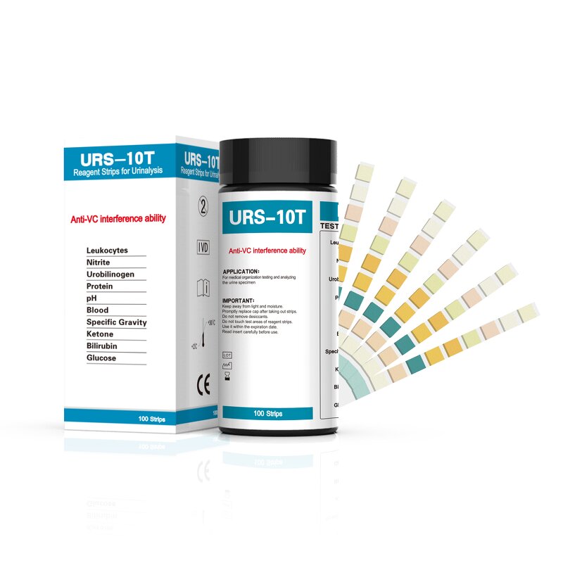 Urine Test Stick Manufacturer - URS-10T Leukocytes Creatinine Kit