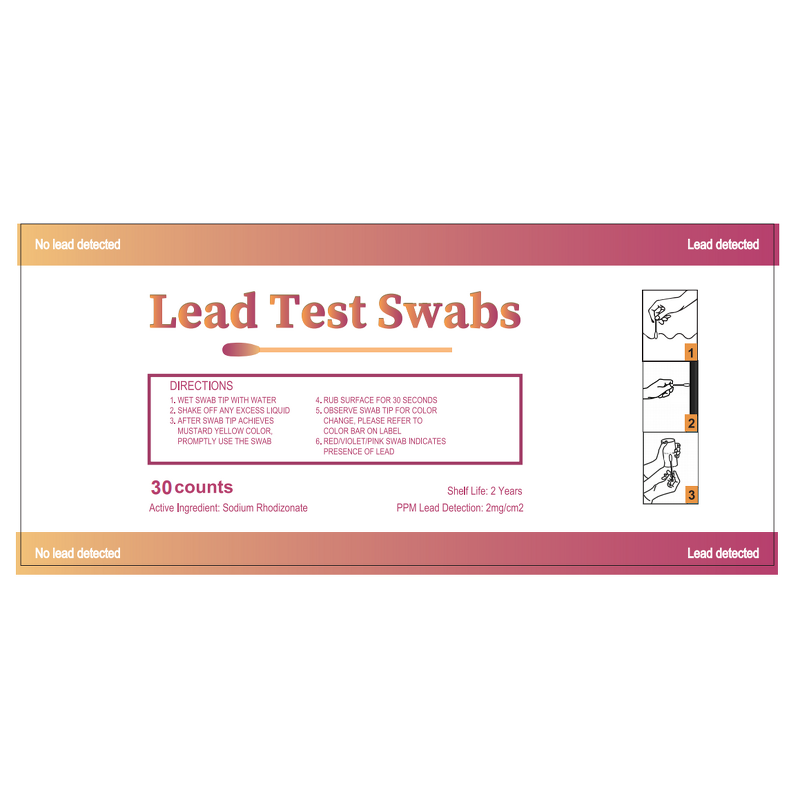 Lead Test Swab Kit Factory - 60 Counts for Surface Testing