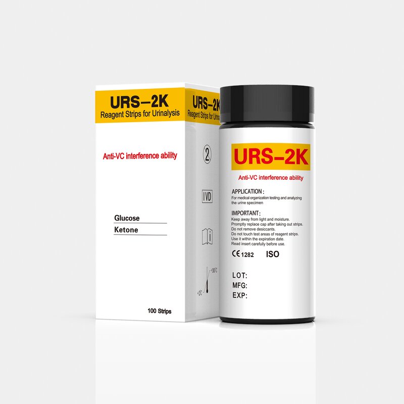 Urine Test Strips Supplier - 2K Ketone Glucose Diabetes Reagent