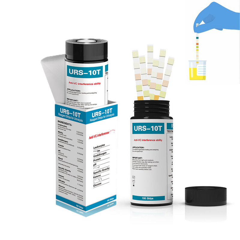 Urine Test Stick Manufacturer - URS-10T Leukocytes Creatinine Kit