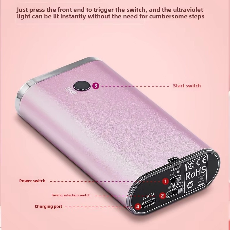 New UV 10, 30, 60, 90 Second Timing Mode Hair UV Hair Extension Lamp