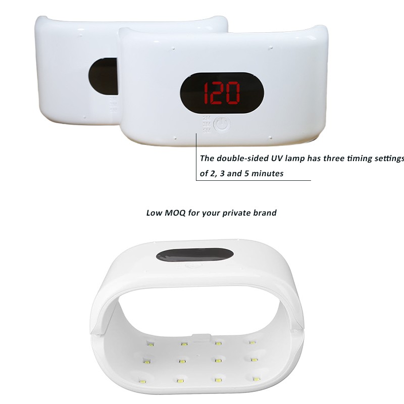 Best-Selling 36W High-Power Mini Nail Lamp Smart Sensor LED UV-Curing Dryer Fast-Drying with Battery Power Customizable Logo