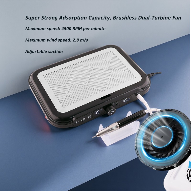 Professional 170W Nail Vacuum Cleaner 4500RPM High Power Durable Dust Collector for Nail Art Electric Supply Quality Feature