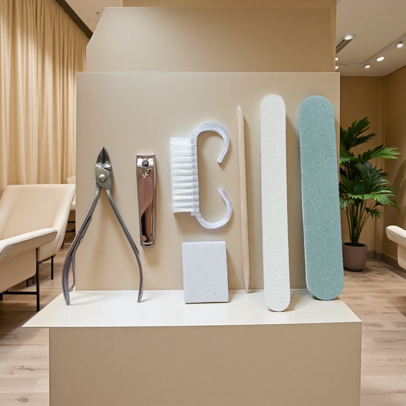 High Quality 7Pcs EVA Pedicure Set New Arrival Luxurious Foot Care Product for Professional Spa & Nail Salon