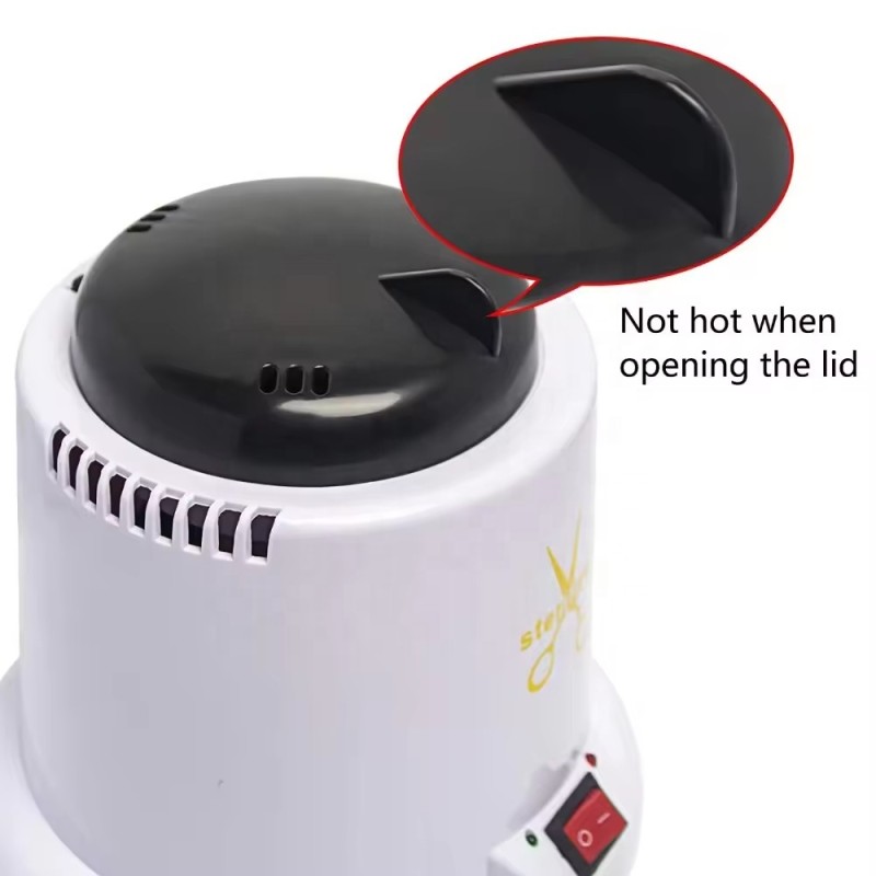 HJS  100W High Temperature Nail Tools Disinfection Box Quartz Sand Metal Makeup  Tools Sterilizer Box