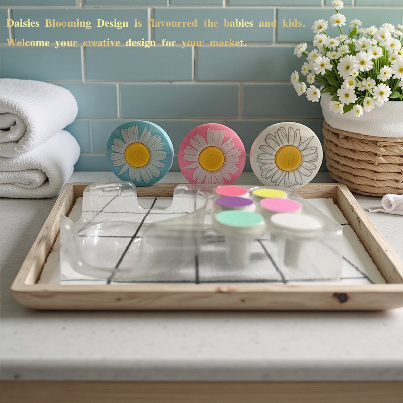 New Arrival 6 in 1 2in1 Baby Electric Nail Trimmer Daisy Blooming Fashion Modern Baby Nail Clipper  Kids Manicure  Nail Trimmer