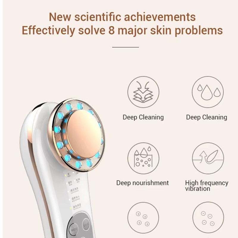 Electrical Face Tightening & Lifting Machine Handheld Microcurrent Facial Massager 5watts Photorejuvenation Beauty Device