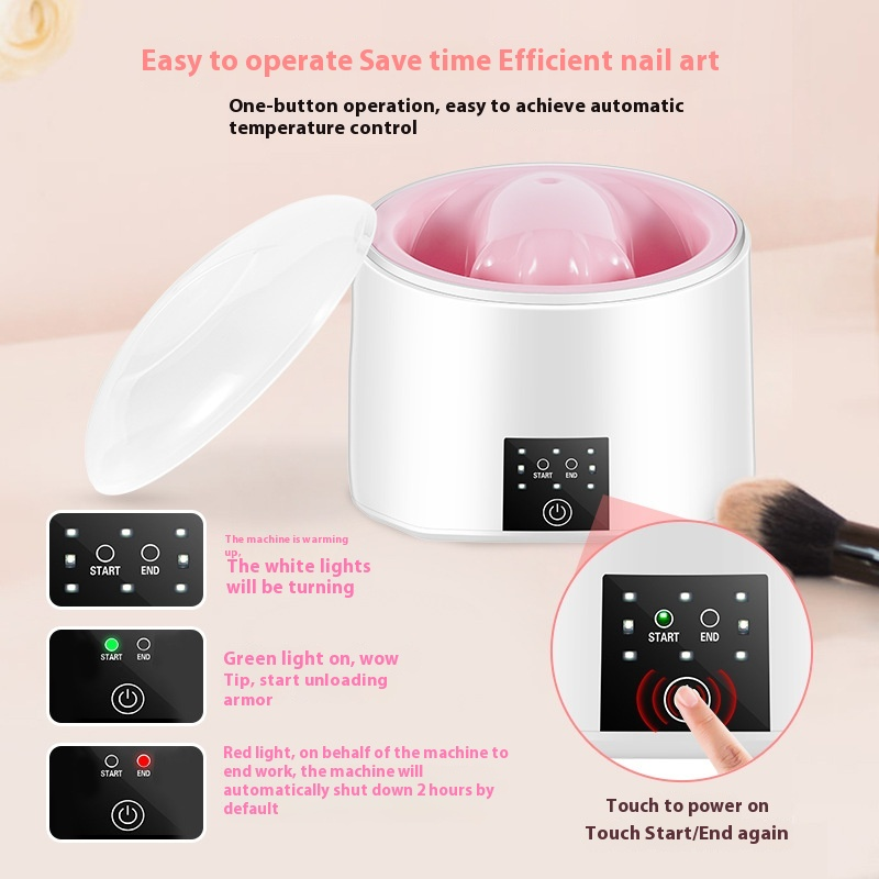 New Electric Hand-Shaped Nail Soak Bowl Easy Nail Polish Removal for Beauty Salons Featuring Unique Design Plastic Material