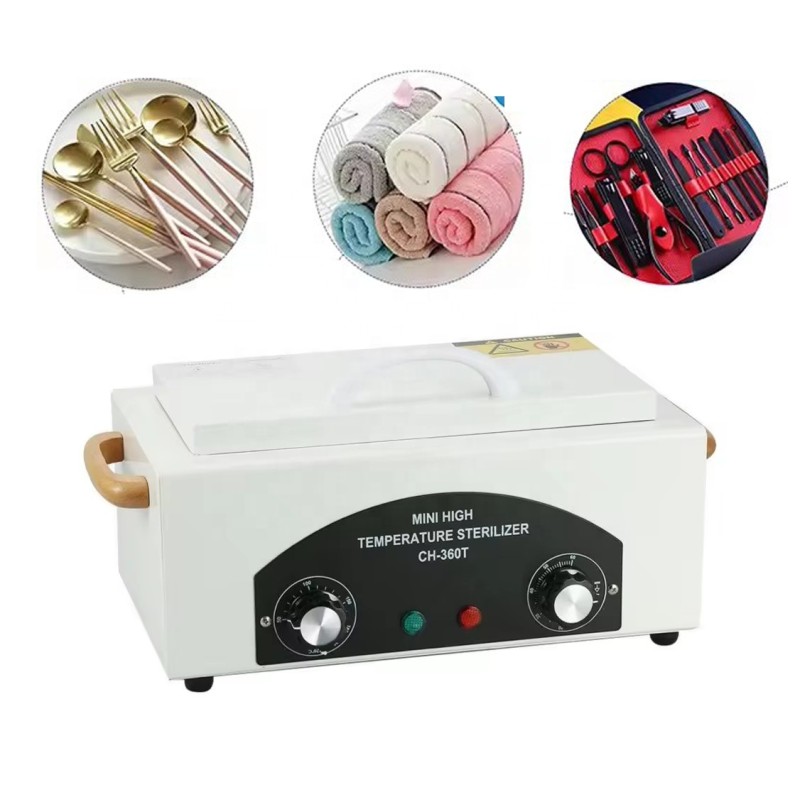 HJS 360 Degree Disinfection with Timer High Temperature 300W Beauty Salon Dental Tools Tableware Hot Disinfection Cabinet