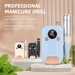 Nail Art Portable 45000RPM High-speed Compact Mini Nail Polish and Nail Remover