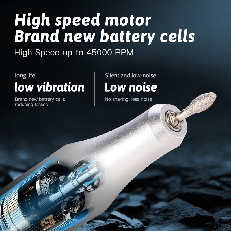 45000RPM Charging Nail Polish Remover, Portable Nail Polish Remover, Nail Polish Remover