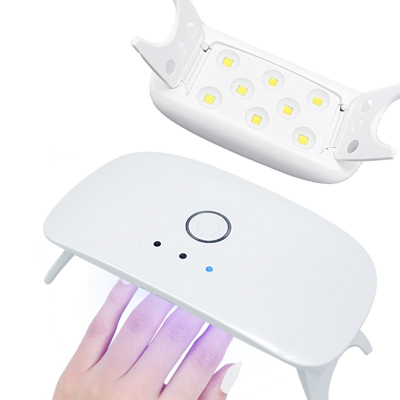 New Listing Professional Mini UV LED Gel Nail Lamp 12W Cordless Portable Table Lamp for Home Use Drying