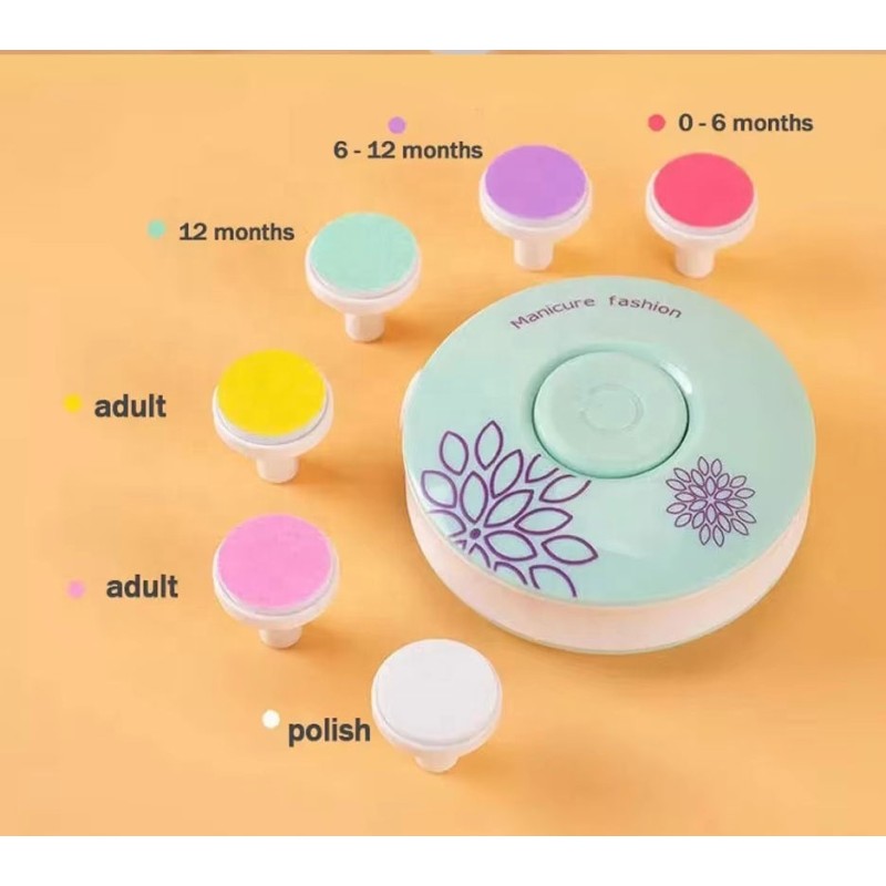 Best-selling Mini Portable and Safe Children's 2-in-one Electric Nail Sharpening and Trimming Nail Clippers