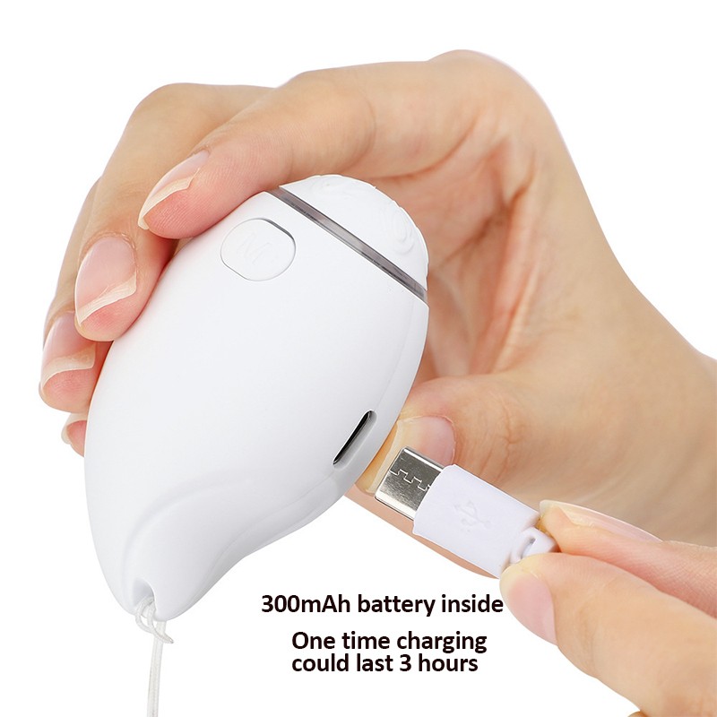 Portable LED Light Source Pulse Massager for Home Use 15 Gears Adjustable Frequency EMS Technology Sleep Aid Device for Soothing