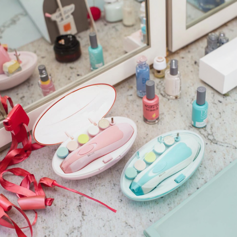 Professional Electric Nail Clipper Cutter Trimmer Scissors Kit Infant Manicure File Drill Light for Newborn Kids Adults