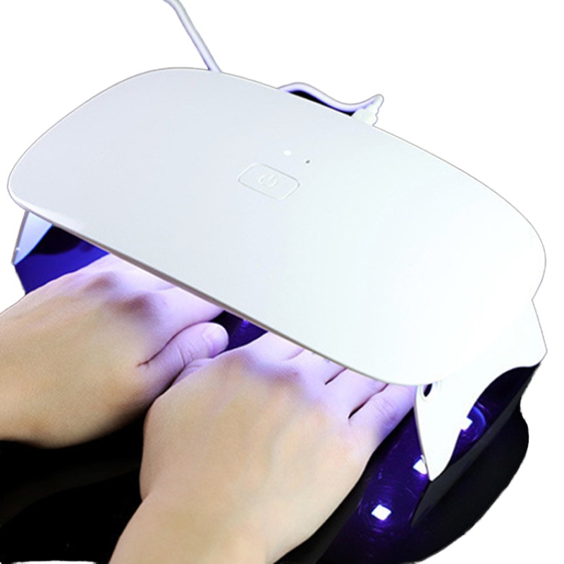 Portable 24W UV LED Nail Lamp Mini Foldable USB Dryer Fast-Drying Capabilities Electric/Battery for Nail Art Made Plastic