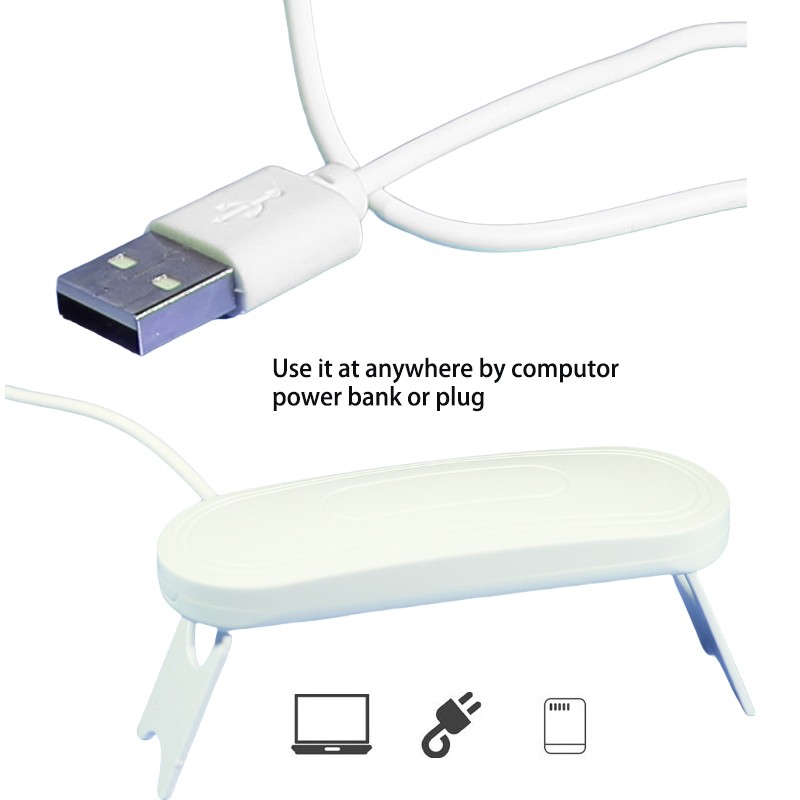 Sun Nail Usb Phototherapy 6 w Uv Nail Lamp Mini 3pieces Led Beads UV Finger Toe Nail Lamp