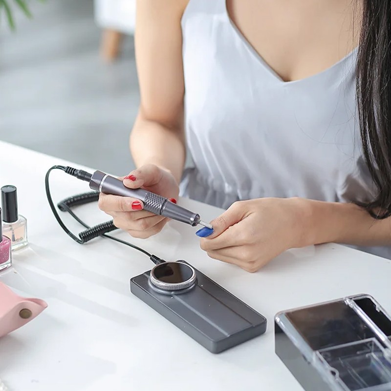 Professional Portable 85W Brushless Nail Drill Machine 40000RPM Rechargeable Nail Sander Driller with USB Plug