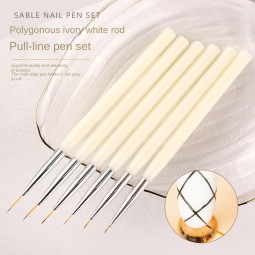 A Special Set of 6 Nail Art Drawstring Pens, Bjd Facial Recognition Pens, and Nail Art Drawstring Pens