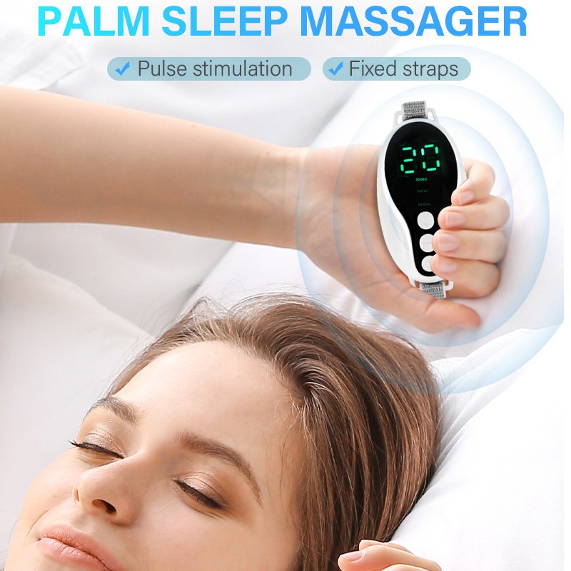 Portable USB Sleep Aid Device Hand-Held Smart Home Palm Sleep Massager Car Home Hotel Snoring Curing Device Beauty Personal Care