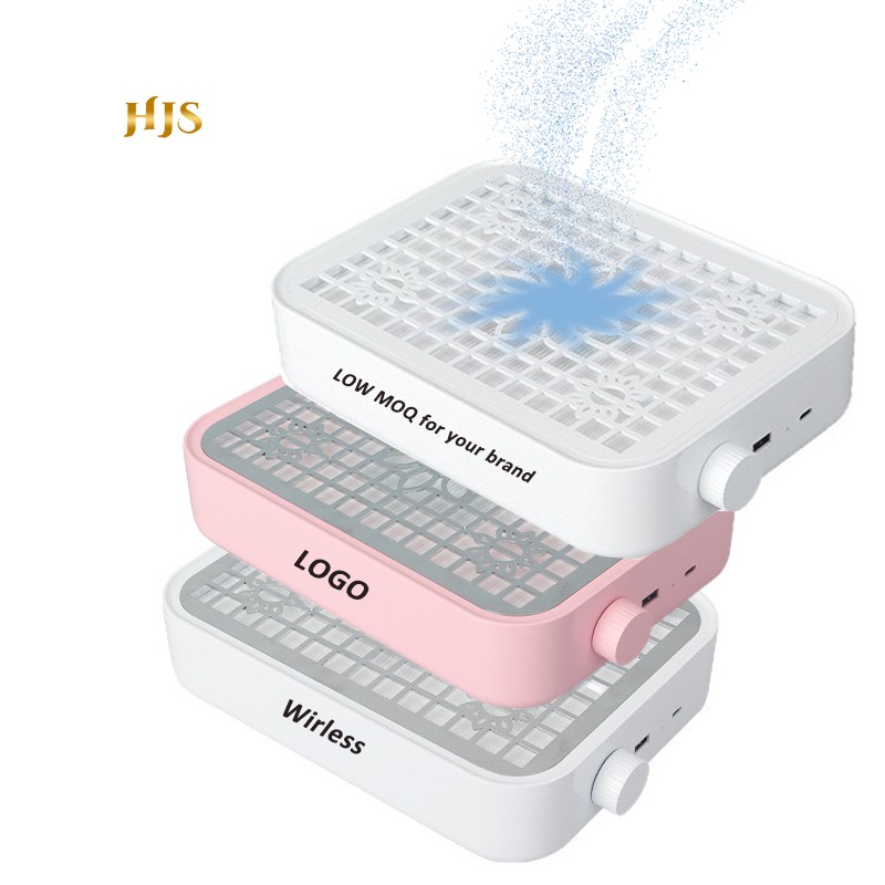 New Arrival 48W Brushless Nail Dust Collector Fan Strong 4000rpm Suction Power Pink Electric Vacuum Salon