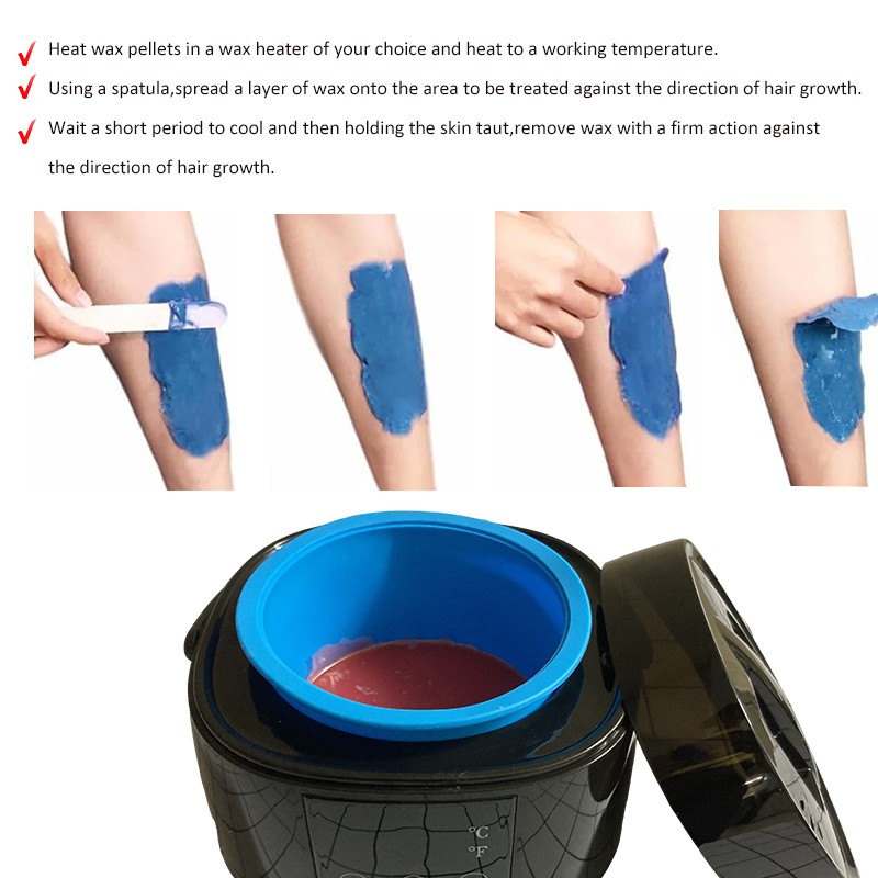 500CC Professional Salon Grade Wax Warmer - Digital Temperature Control Hair Removal Wax Heater with Silicone Bowl Fast Melting