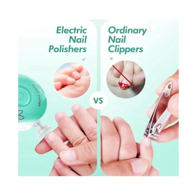 Best-selling Mini Portable and Safe Children's 2-in-one Electric Nail Sharpening and Trimming Nail Clippers