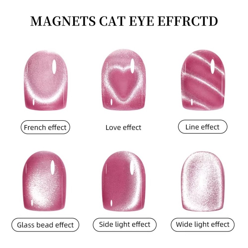 Three-in-One Professional Cat's Eye Nail Polish Glue Strongly Magnetic Love Magnet Multi-Function Cylindrical Nail Art Heart