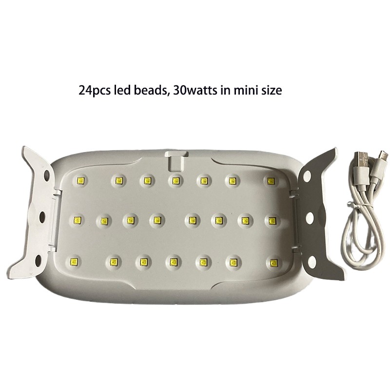 22 LED Rechargeable Nail Lamp 18 Pro Sunshine Light 30W Gel for Small Big Nails Custom Logo Metal Material USB for Nail Art