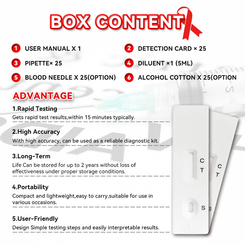 HIV Test Kit Manufacturer - Rapid Professional One Step Blood